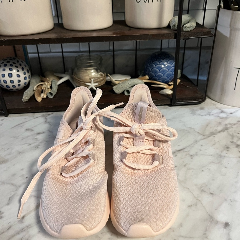 Adidas Cloudfoam 6.5 Women's Light Pink Sneakers - Picture 2 of 6